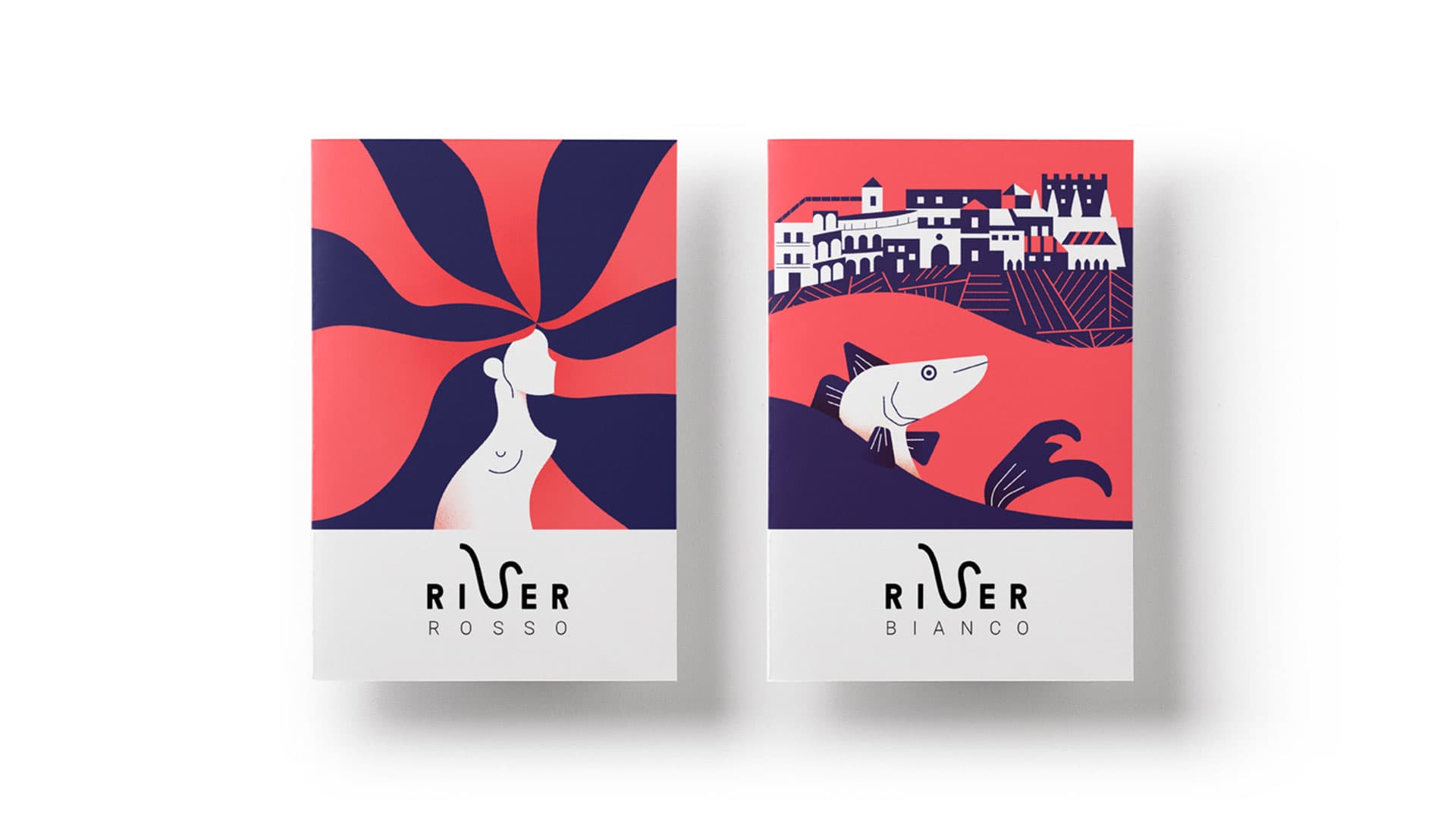 River 2018 wine label